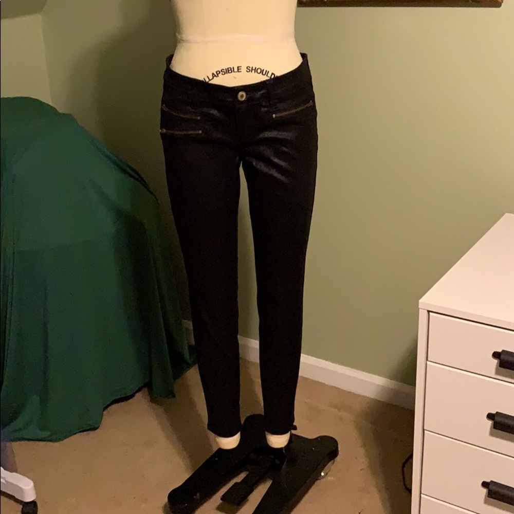 The Limited shiny moto Jean leggings